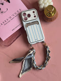 Blue Stripe Scarf Case