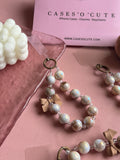 Nude Marble bow Charm