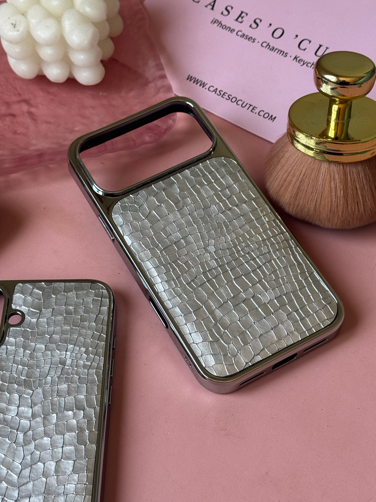 Silver Croc Case