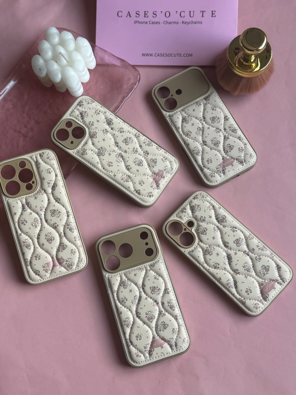 Vintage Rose Quilted Case