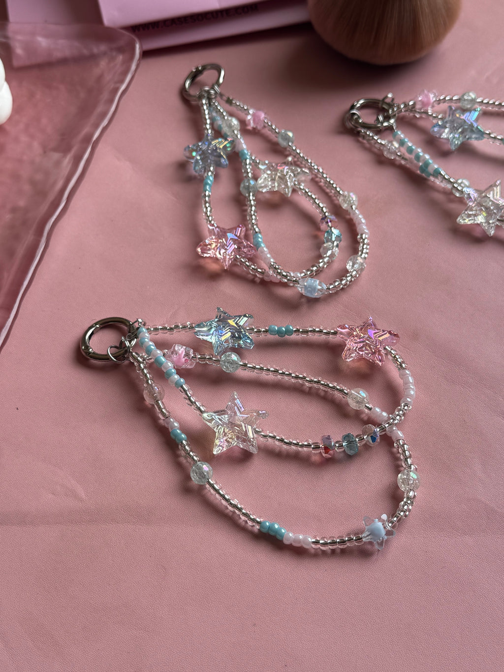 Pastel Star Beaded Charm