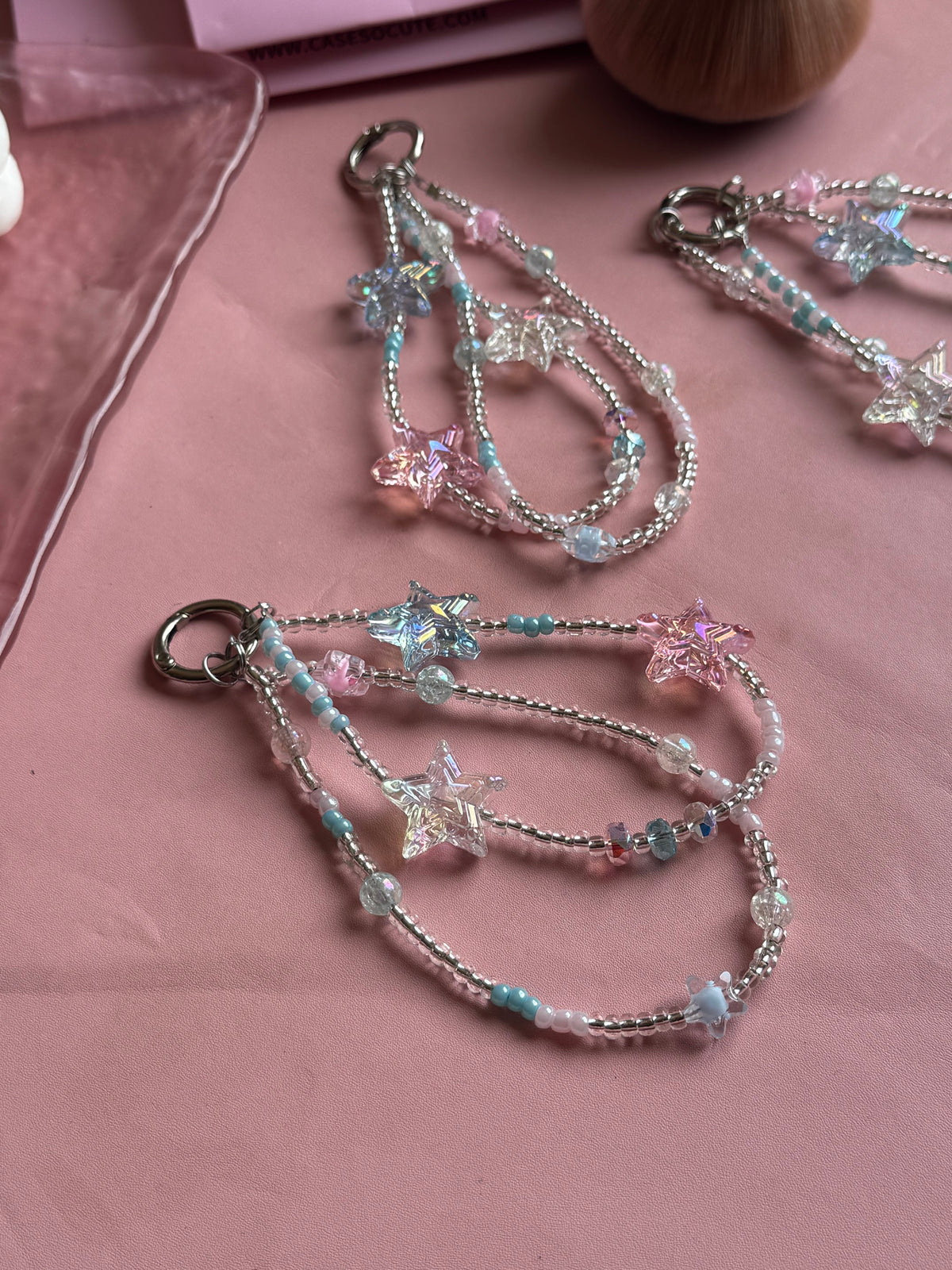 Pastel Star Beaded Charm