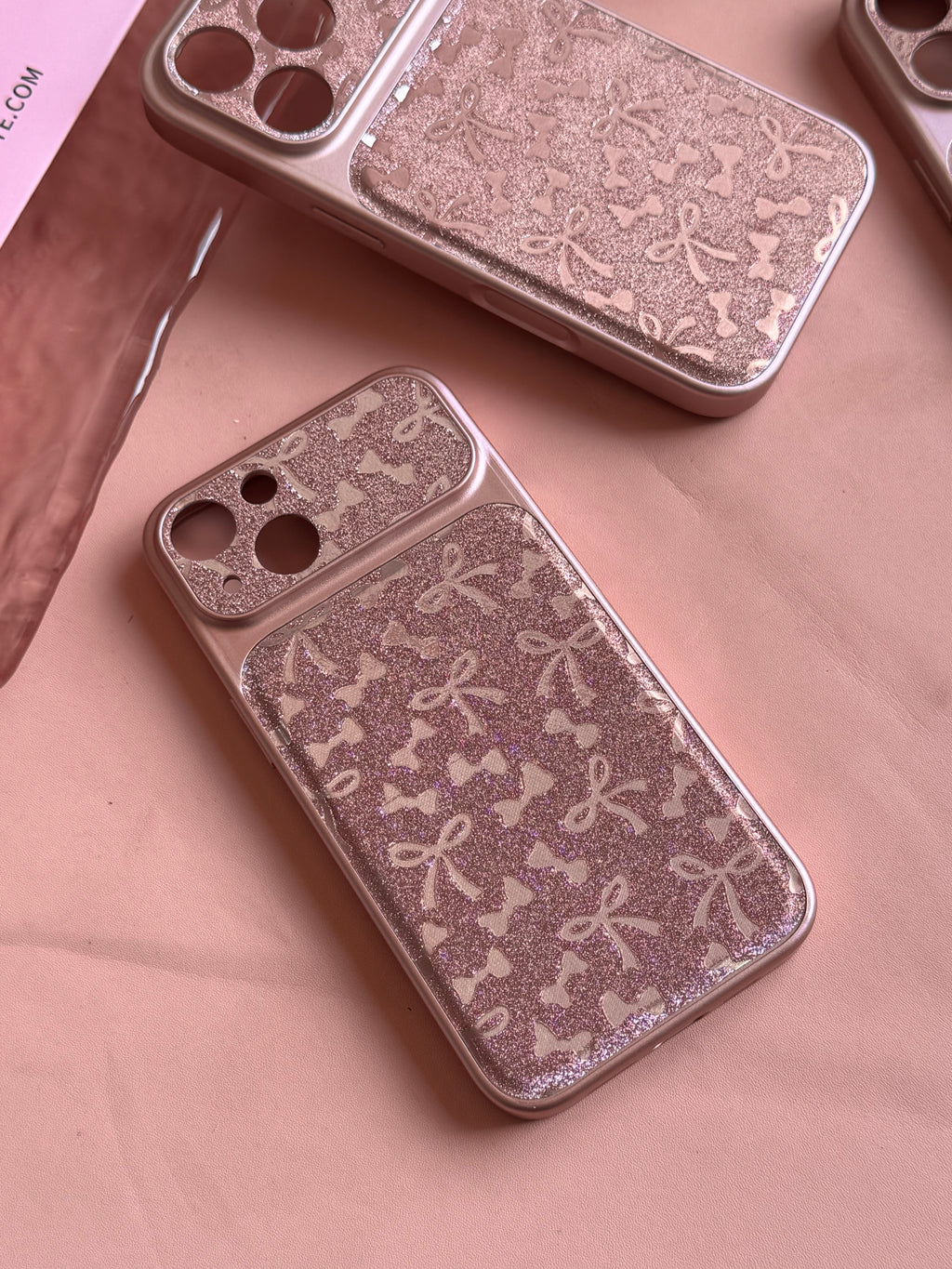 Rose Gold Bow Case