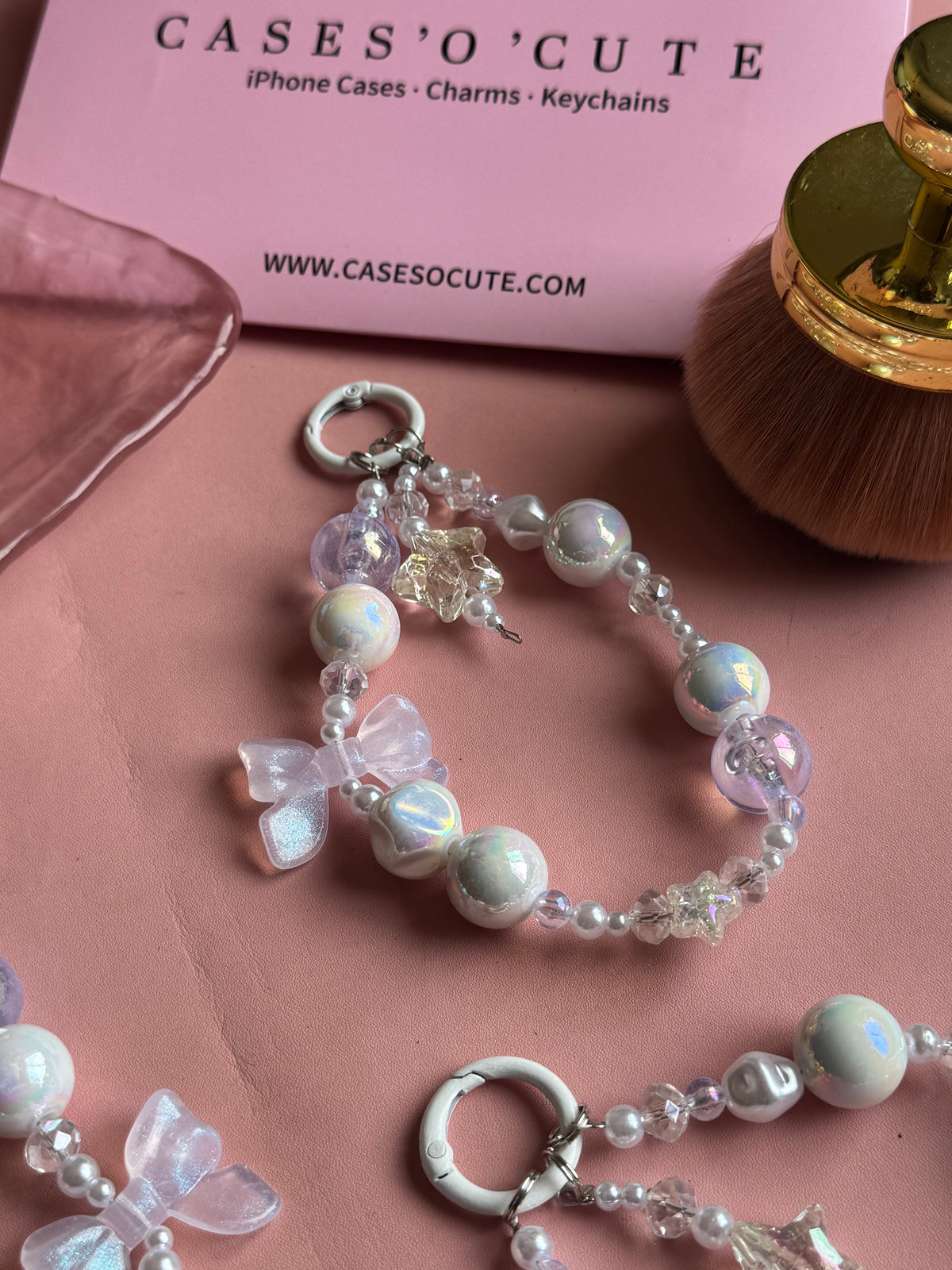 Pearlescent Star Bow Charm