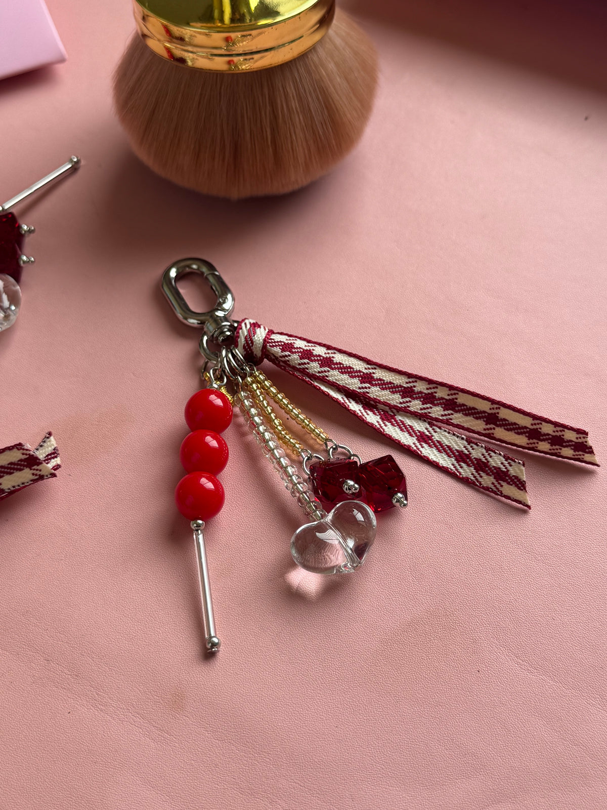 Ruby Ribbon Charm