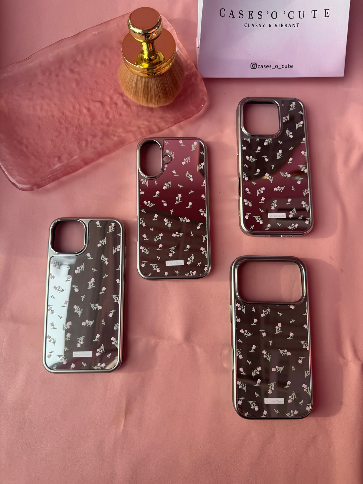 Floral Mirror Case