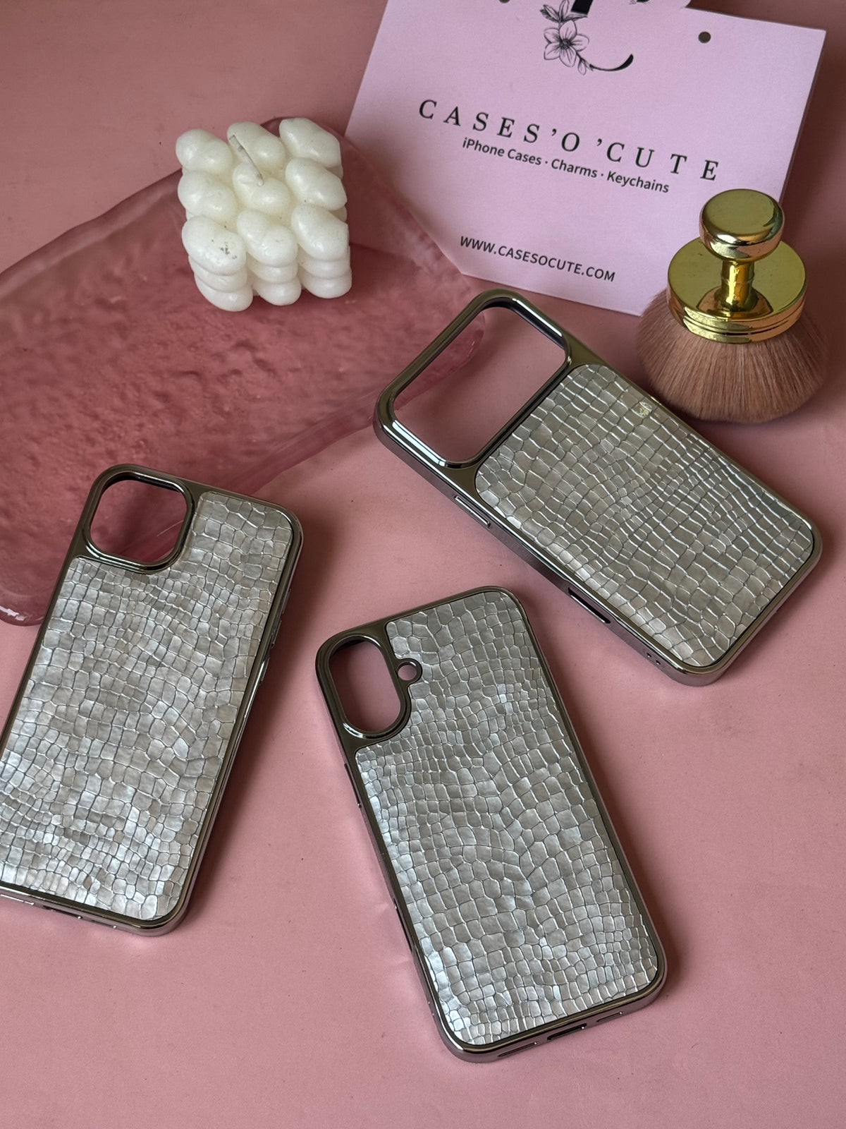 Silver Croc Case
