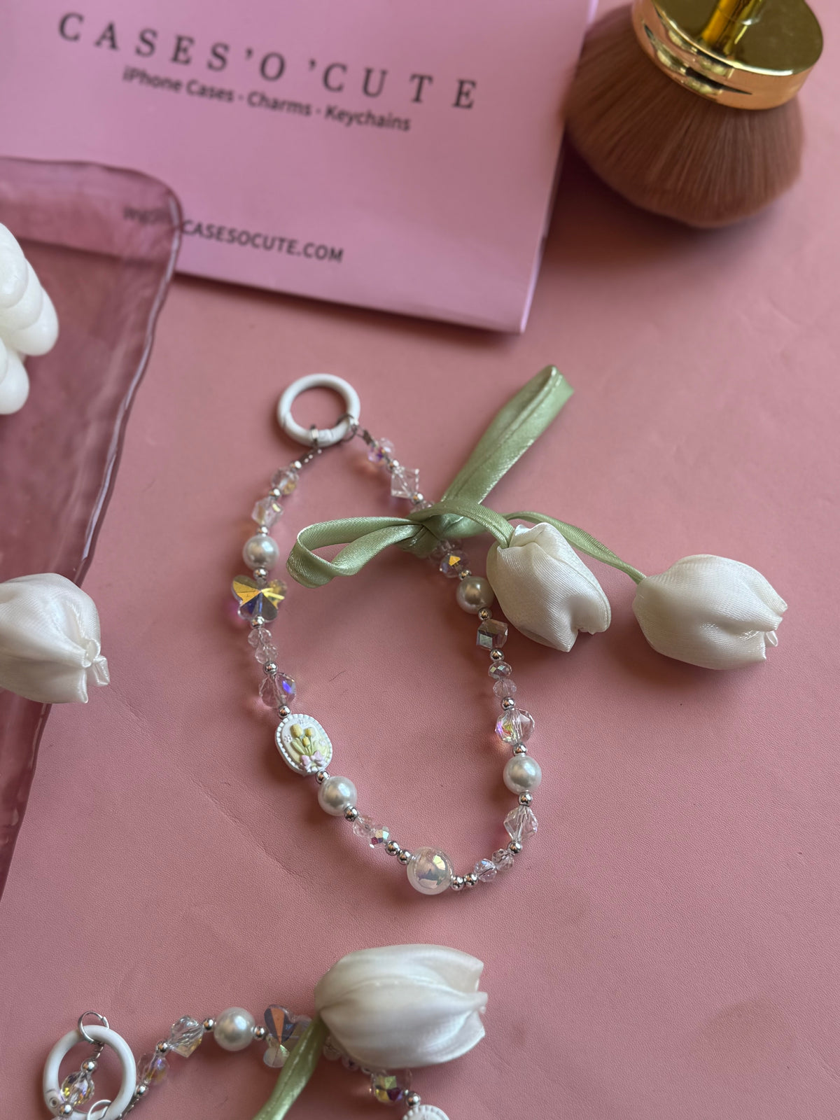 White Tulip Charm