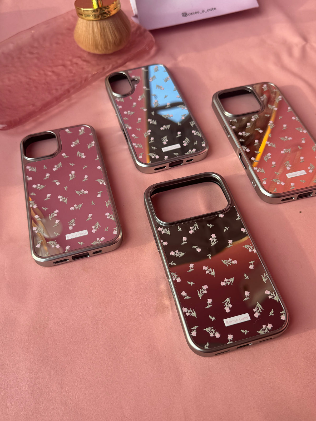 Floral Mirror Case