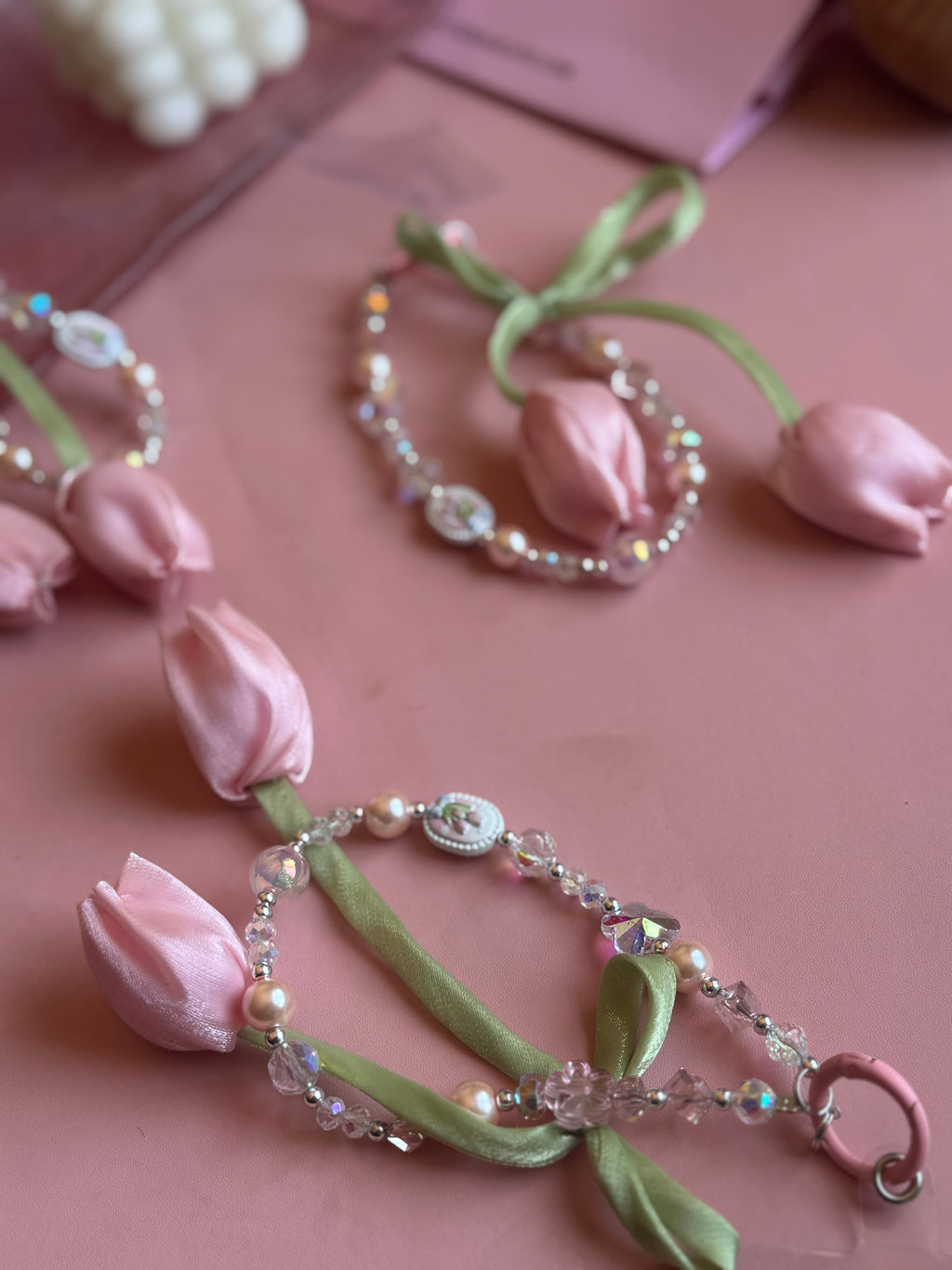 Pink Tulip charm