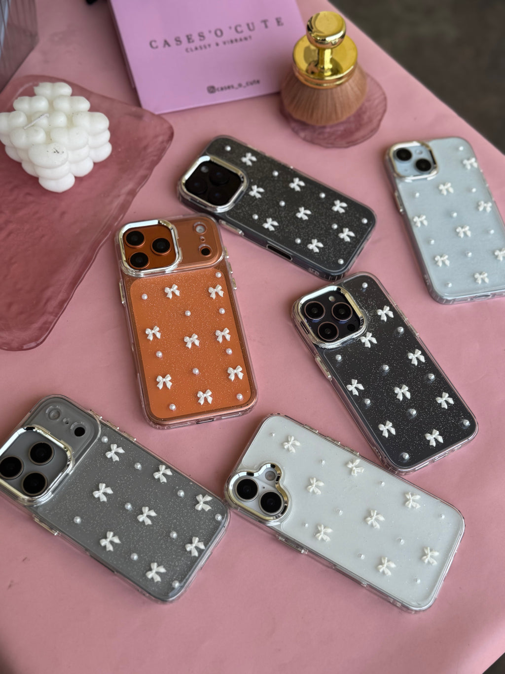 Transparent White Bow
