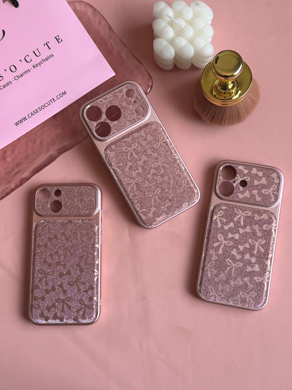 Rose Gold Bow Case