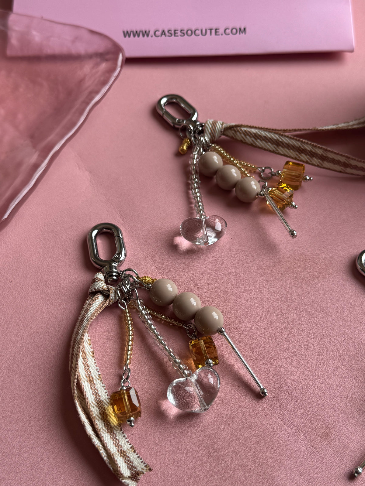 Latte Plaid Charm