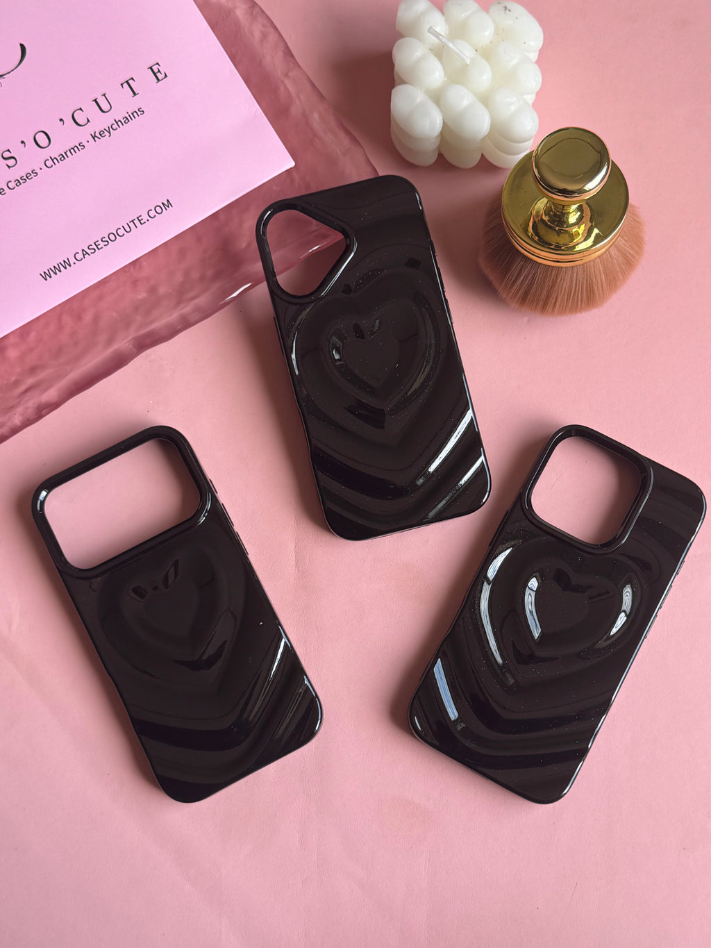 Midnight Black Heart Case