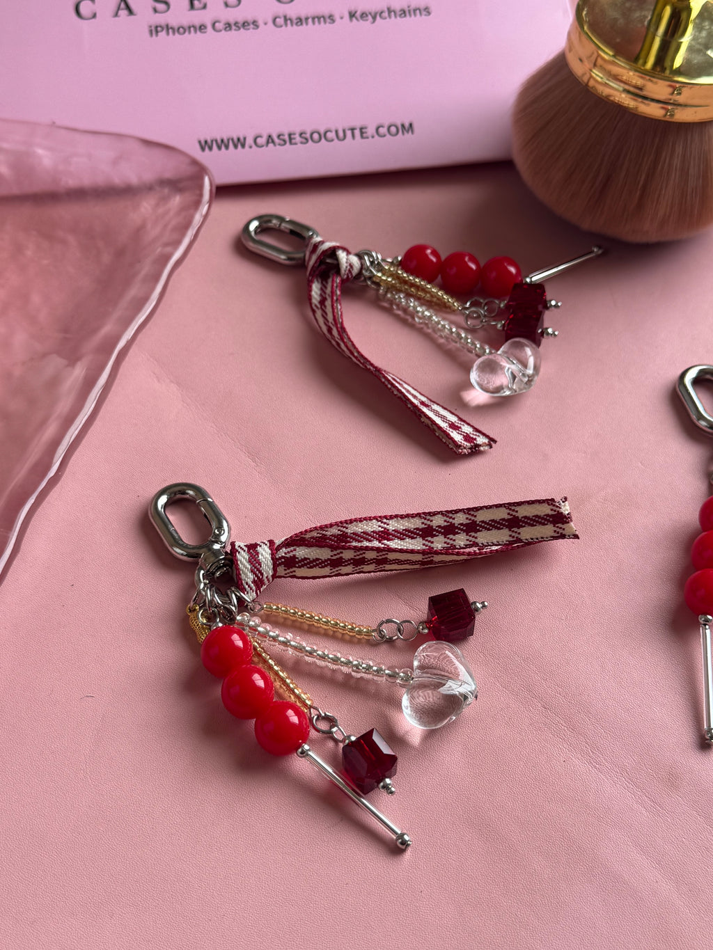 Ruby Ribbon Charm