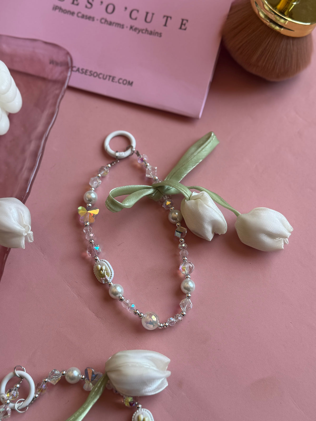 White Tulip Charm