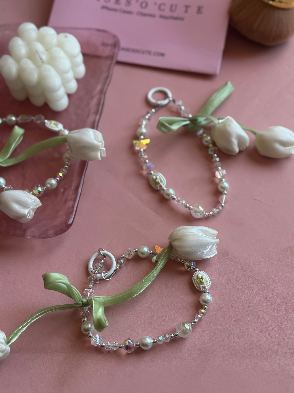 White Tulip Charm