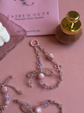Pink Crystal Bow Charm