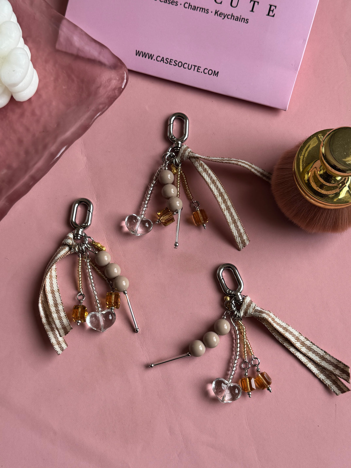 Latte Plaid Charm