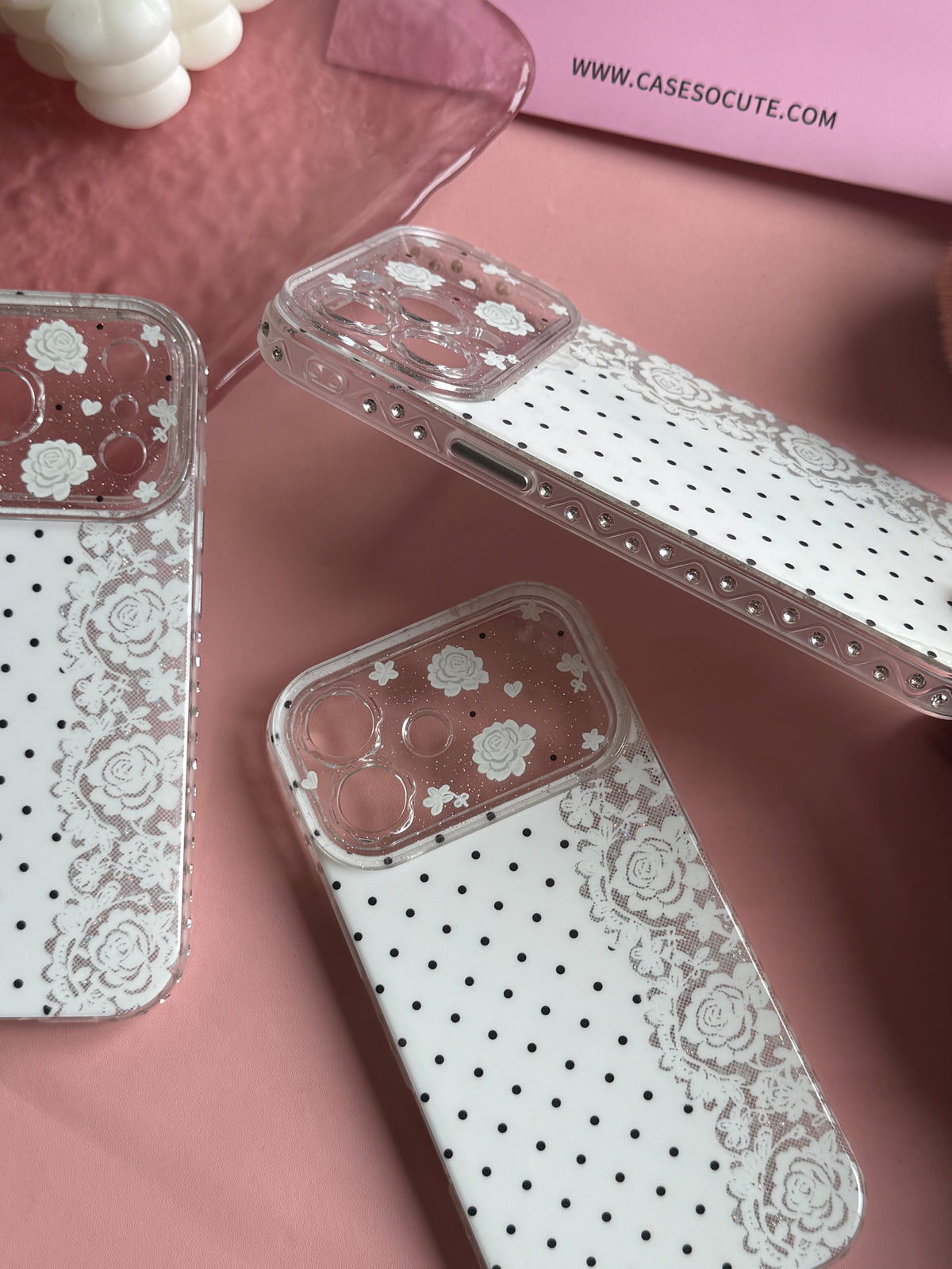 White Vintage Polka