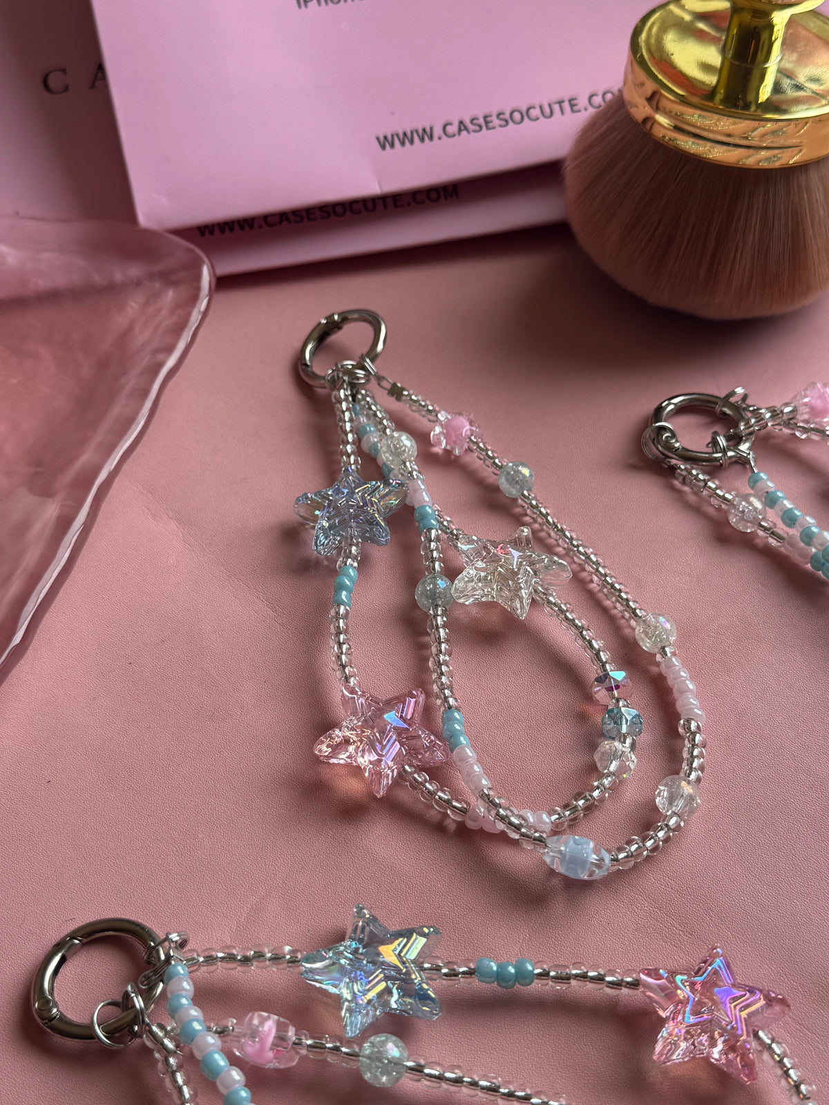 Pastel Star Beaded Charm