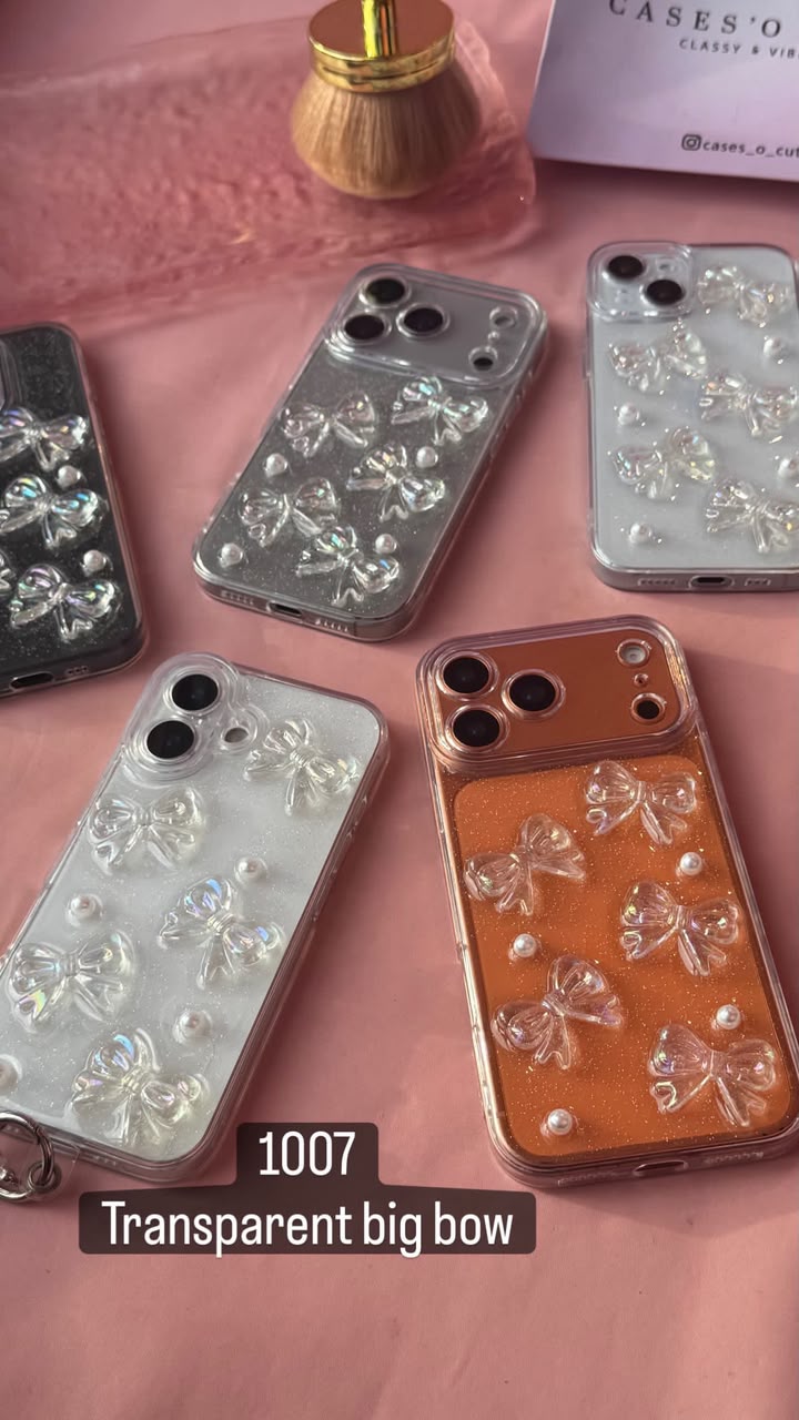 Transparent Big Bow — Case O Cute