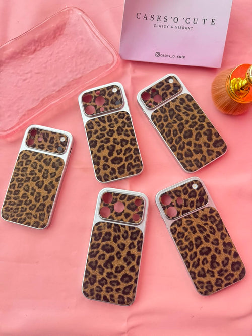 Golden Leopard Glam alt view — Case O Cute
