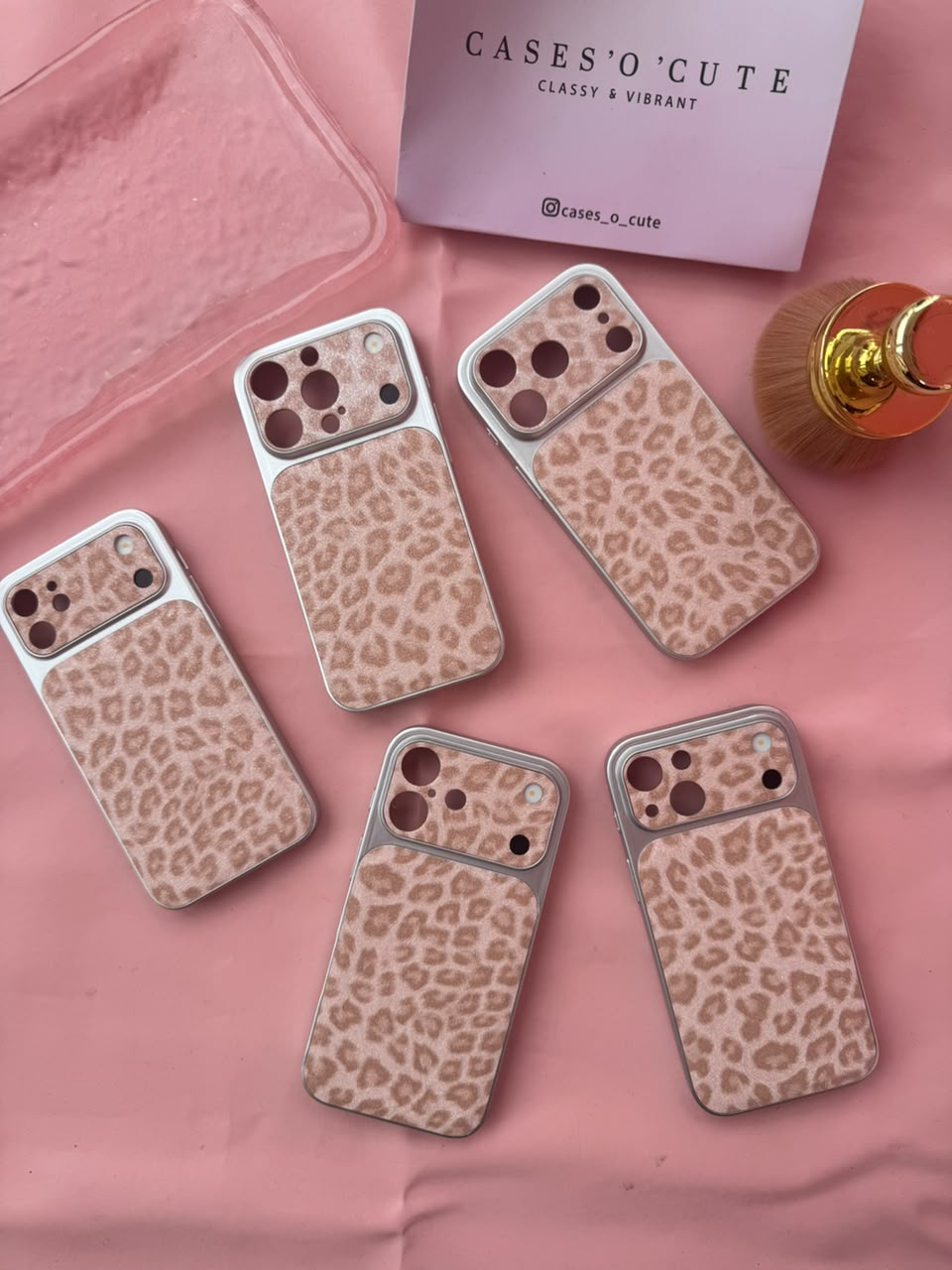 Rose Leopard Glam alt view — Case O Cute